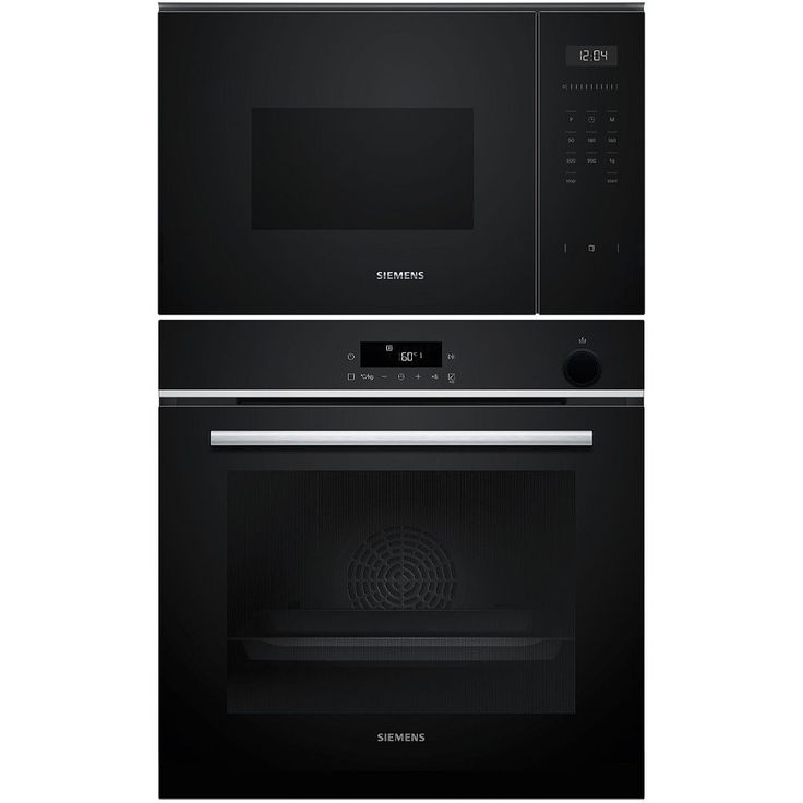 Uuni ja mikroaaltouuni Siemens HR532GBS3-BF555LMB1, 118.8cm, musta