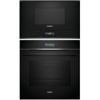 Uuni ja mikroaaltouuni Siemens HB772A1B1-BF722L1B1 iQ700, musta