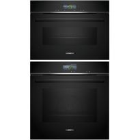 Uuni ja mikroaaltouuni Siemens HB776G3B2S-CM724G1B1, musta