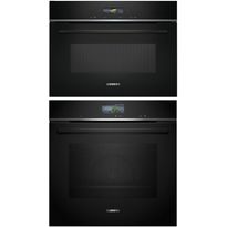 Uuni ja mikroaaltouuni Siemens HB776G3B2S-CE732GXB1, iQ700, musta