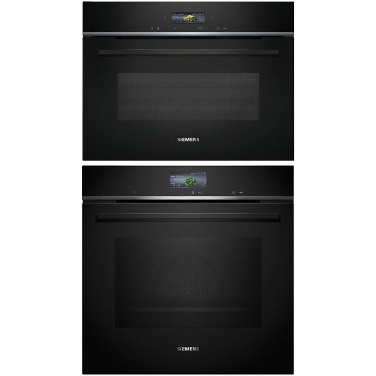 Uuni ja mikroaaltouuni Siemens HB776G3B2S-CE732GXB1, iQ700, 118.8cm, musta