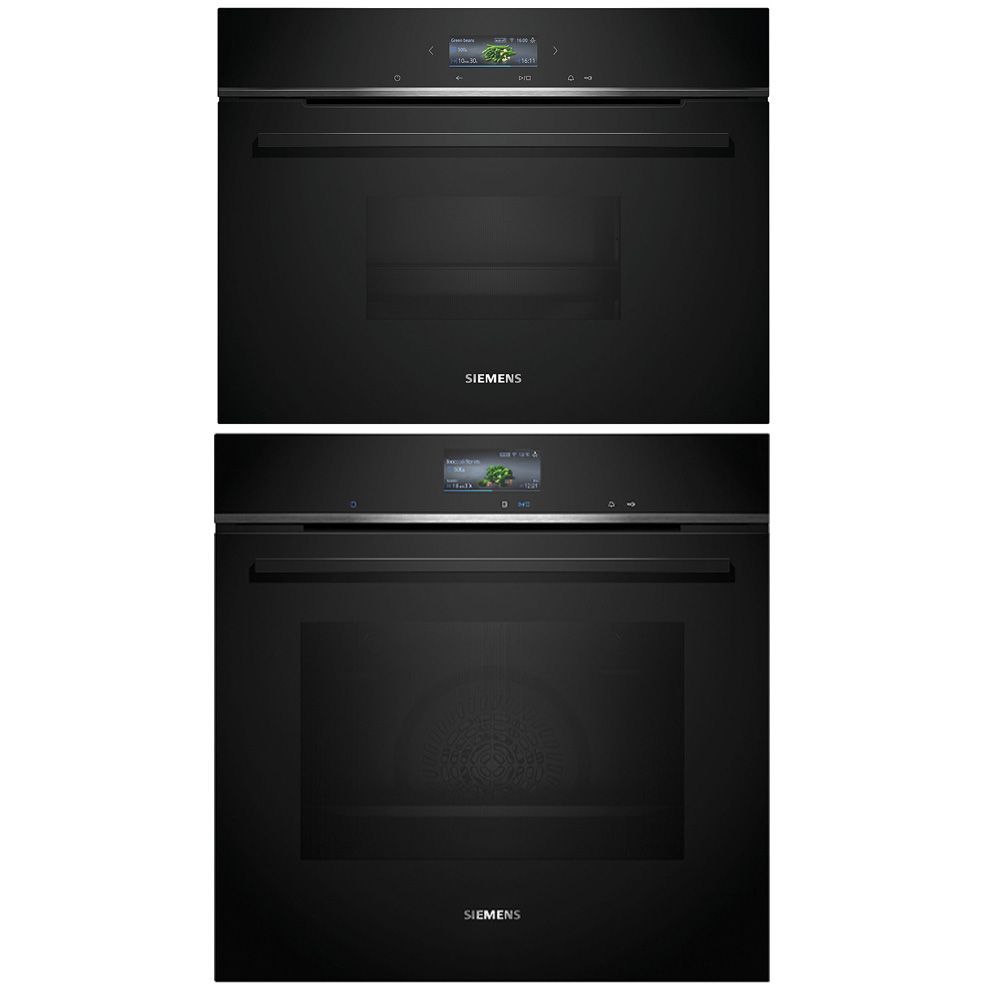 Uuni ja höyryuuni Siemens HB776G3B2S-CD714GXB1, iQ700, musta