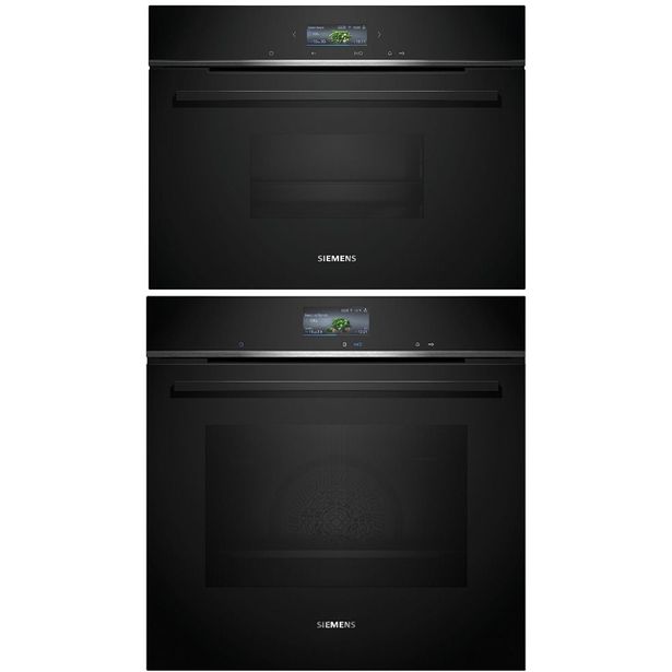 Uuni ja höyryuuni Siemens HB776G3B2S-CD714GXB1, iQ700, 118.8cm, musta