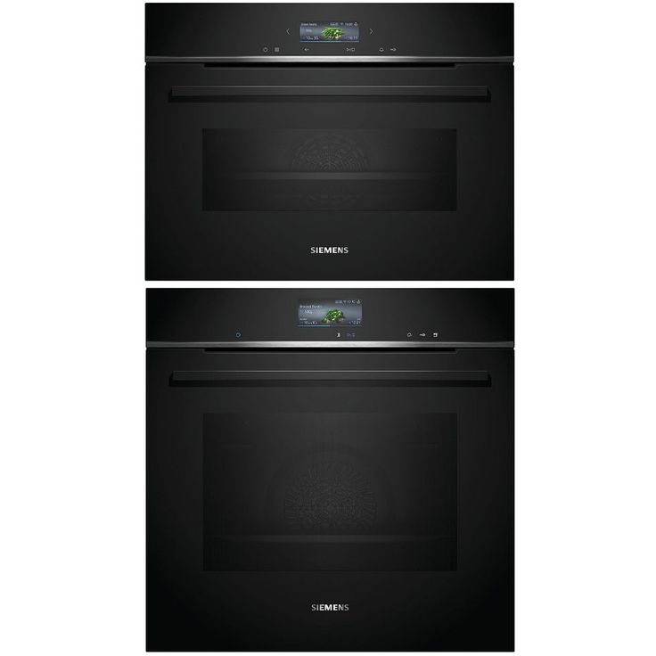 Uuni ja mikroaaltouuni Siemens HR736G1B1-CM724G1B1, 118.8cm, musta