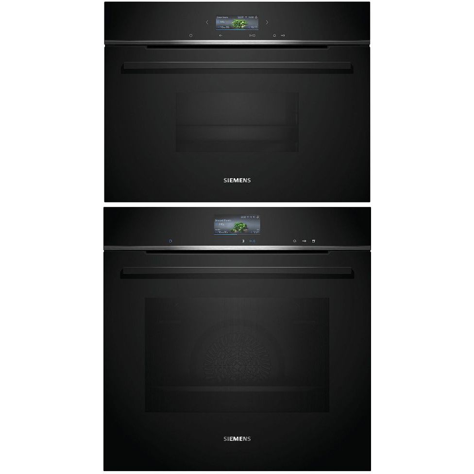 Uuni ja höyryuuni Siemens HR736G1B1-CD714GXB1, musta