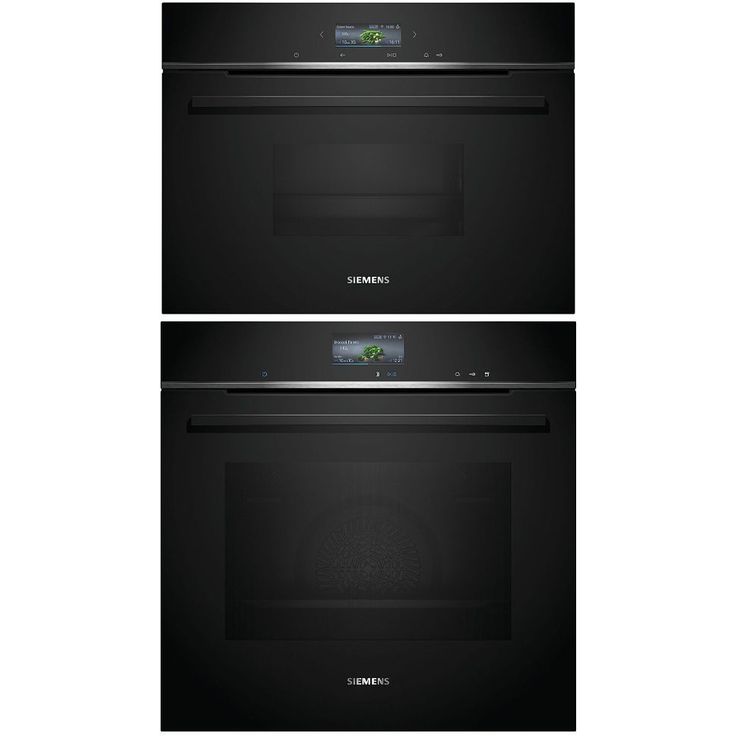 Uuni ja höyryuuni Siemens HR736G1B1-CD714GXB1, 118.8cm, musta