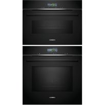 Uuni ja mikroaaltouuni Siemens HM736G1B1-CM724G1B1, musta