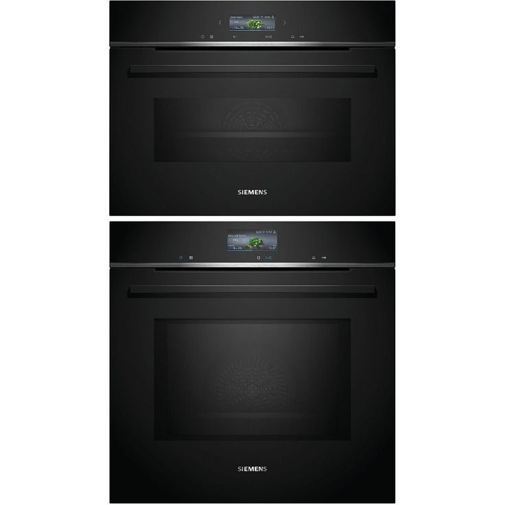 Uuni ja mikroaaltouuni Siemens HM736G1B1-CM724G1B1, 118.8cm, musta
