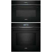 Uuni ja mikroaaltouuni Siemens HM736G1B1-CE732GXB1, iQ700, musta
