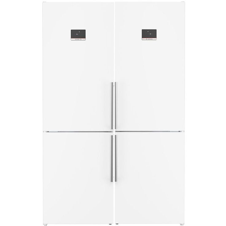 Jääkaappipakastin Bosch 2 kpl KGN367WCT Serie 4, 60cm, 218/103 l, valkoinen