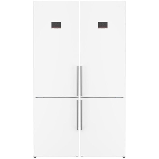 Jääkaappipakastin Bosch 2 kpl KGN397WCT Serie 4, 60cm, 363l, valkoinen