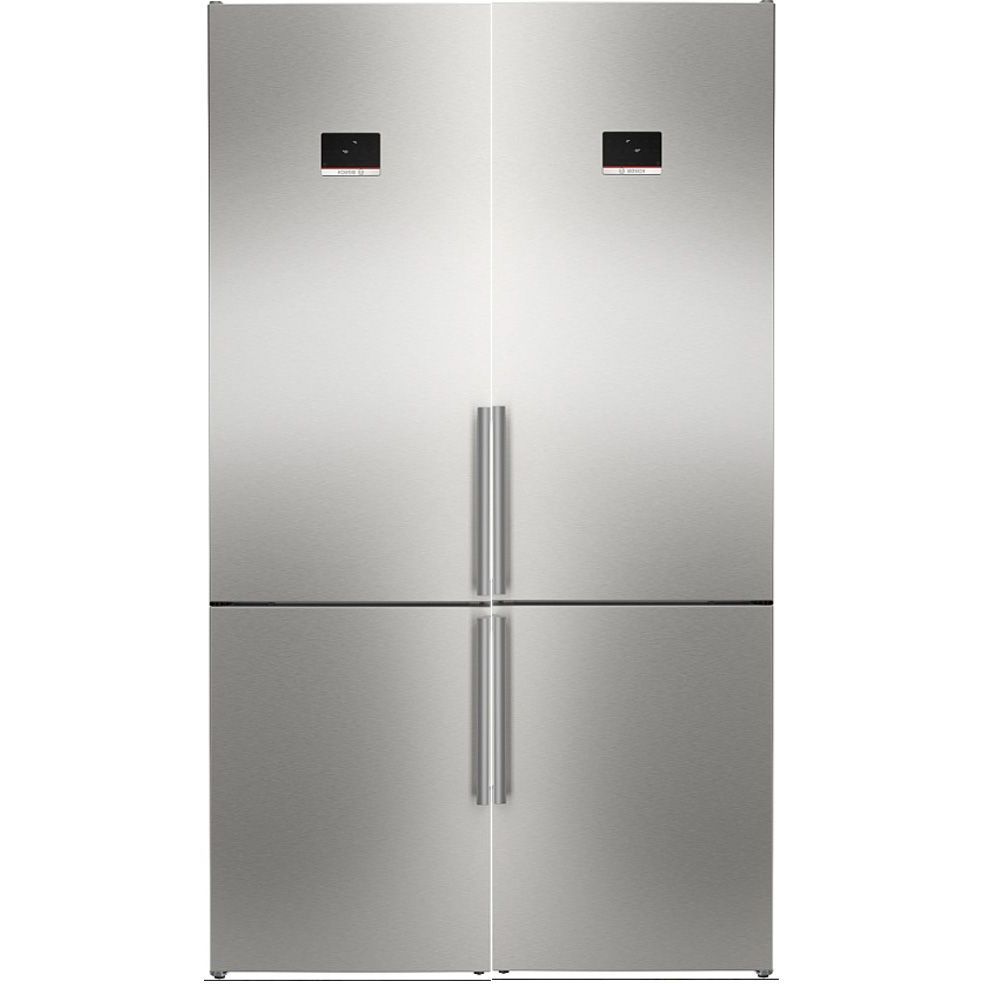 Jääkaappipakastin Bosch 2 kpl KGN397ICT Serie 4, 60cm, 363l, teräs
