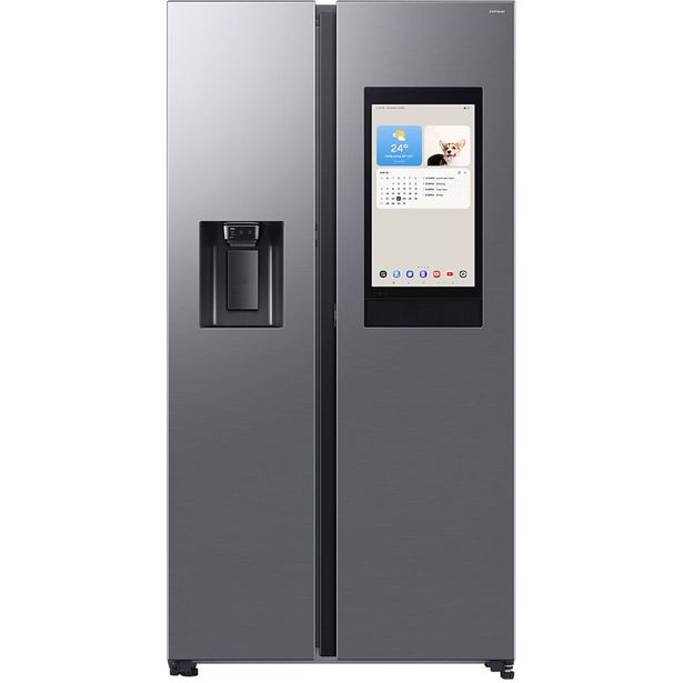 Jääkaappipakastin Samsung RS90F66BETEF Side by Side, 91.2cm, 614l, teräs