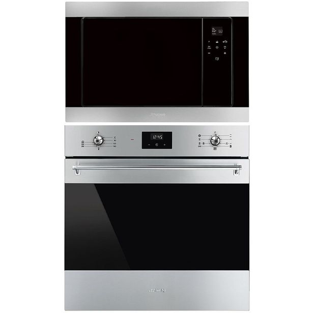 Uuni ja mikroaaltouuni Smeg SF6300TVX-FMI320X2, 119.2cm, teräs
