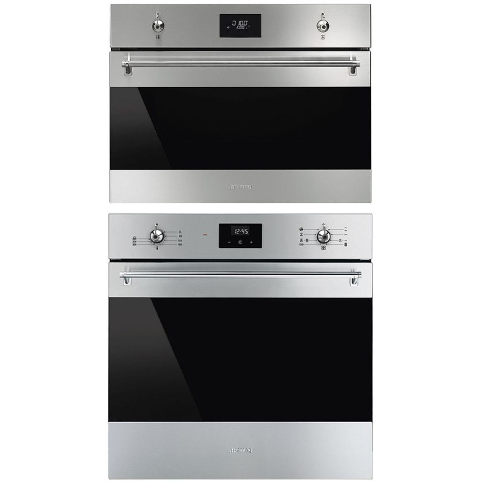 Uuni ja mikroaaltouuni Smeg SF6300TVX-SO4301M1X, 114.5cm, teräs