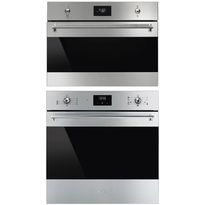 Uuni ja mikroaaltouuni Smeg SF6300TVX-SO4301M1X, 114.5cm, teräs