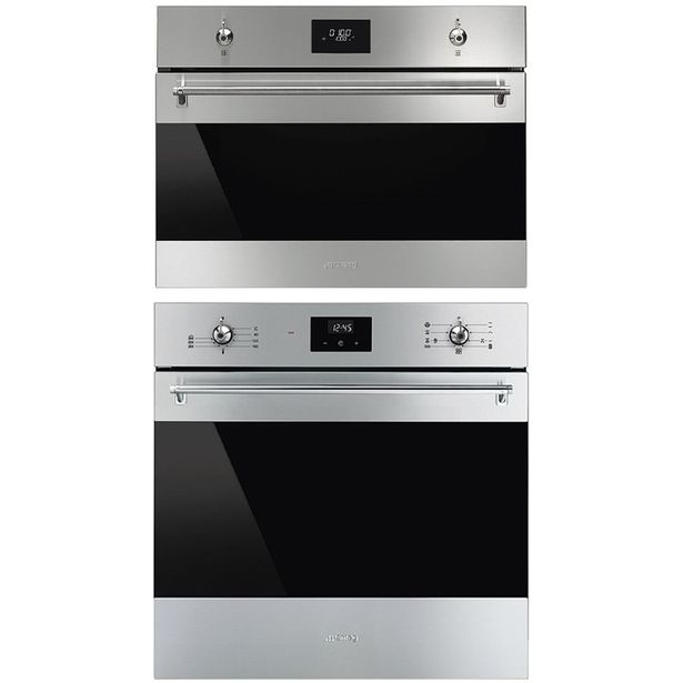 Uuni ja mikroaaltouuni Smeg SF6300TVX-SO4301M1X, 114.5cm, teräs