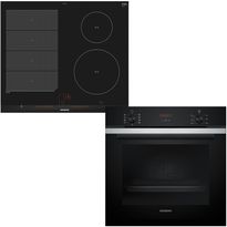 Keittiön kodinkonepaketti Siemens, sis. uuni HB234ABS3F ja induktioliesitaso EX675LEC1E, teräs