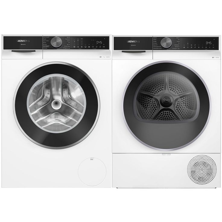 Pesukone ja kuivausrumpu Siemens iQ500 WG64K2ZLSN-WQ42K20LSN, 11kg, valkoinen