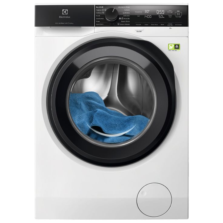 Edestä täytettävä pyykinpesukone Electrolux EFI8H2EX6E, 1600rpm, 10,5kg, valkoinen
