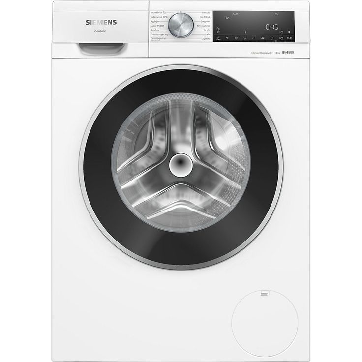 Edestä täytettävä pyykinpesukone Siemens iQ500 WG54G2FKDN, 1400rpm, 10kg, valkoinen