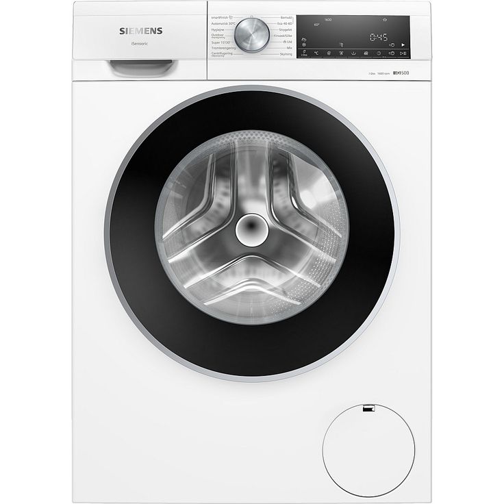Edestä täytettävä pyykinpesukone Siemens iQ500 WG56G2F6DN, 1600rpm, 10kg, valkoinen