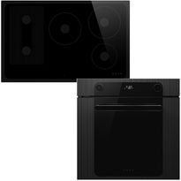 Keittiön kodinkonepaketti Smeg, sis. uuni SFP6201TB ja induktioliesitaso SI1M24854D, musta