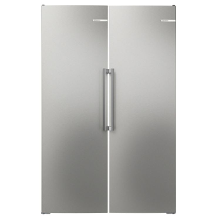 Jääkaappi ja pakastin Bosch KSN36AICM-GSN36AICM, 119cm, 402/334 l, teräs