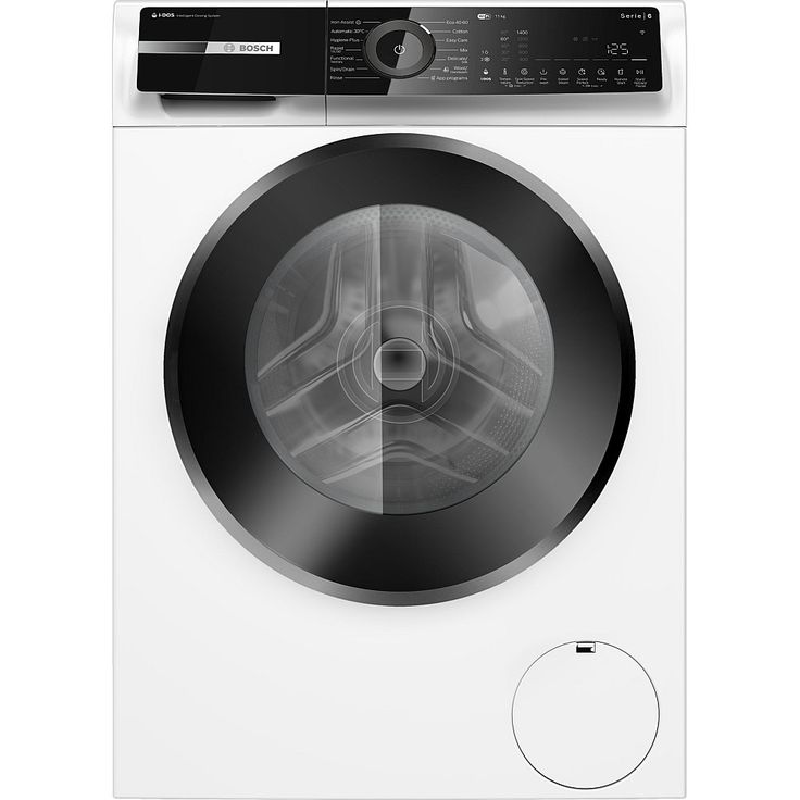 Edestä täytettävä pyykinpesukone Bosch Serie 6 WGN264AESN, valkoinen