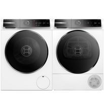 Pesukone ja kuivausrumpu Bosch WGB266ACSN-WQB246DASN, 1600rpm, 11/9kg, automaattinen annostelu, valkoinen
