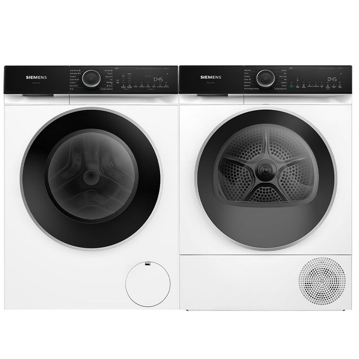 Pesukone ja kuivausrumpu Siemens WG64N2APDN-WQ46N2DPDN, 11kg, automaattinen annostelu, valkoinen