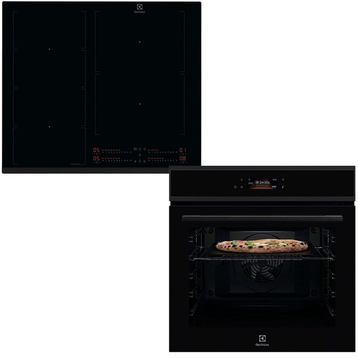Erillisuunin ja induktiotason setti Electrolux COP905B-HOX660MF, 77cm, musta