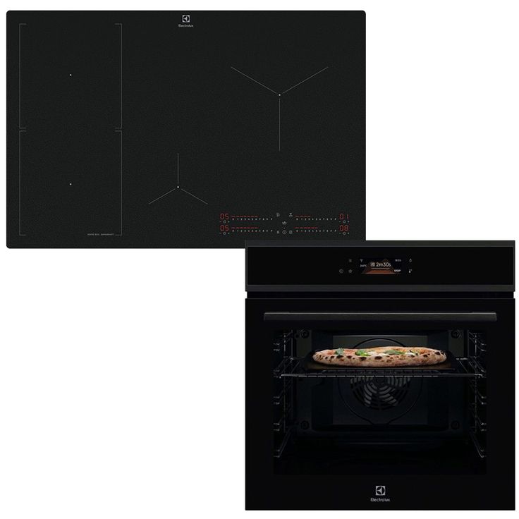 Erillisuunin ja induktiotason setti Electrolux COP905B-HOB860BSC, 77cm, musta