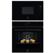 Erillisuunin ja mikroaaltouunin setti Electrolux COPP22B-KMFD172NB, musta