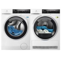 Pesukone ja kuivausrumpu Electrolux EFI743VX4EQ-EDI743V95V, 1400rpm, 10,5/9kg, AutoDose ja SensiCare, valkoinen