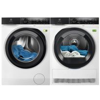 Pesukone ja kuivausrumpu Electrolux EFI8H2EX6E-EDI7H2E95E, 1600rpm, 10,5/9kg, höyryraikastus ja hienopesu, valkoinen