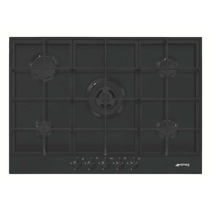 Kaasuliesi Smeg PX375MB, 72.5cm, mattamusta