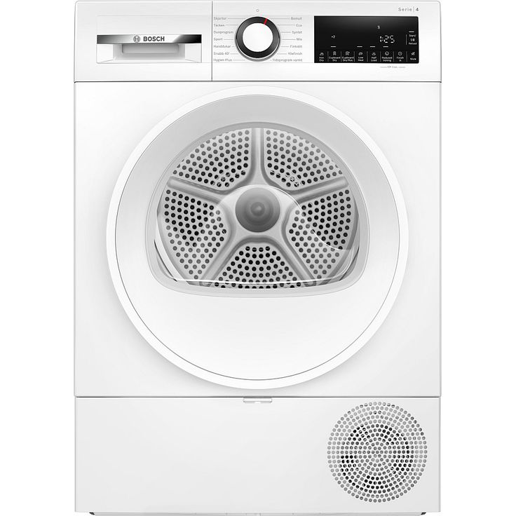 Kuivausrumpu Bosch Serie 4 WQA24301SN, 8kg, lämpöpumppu, valkoinen