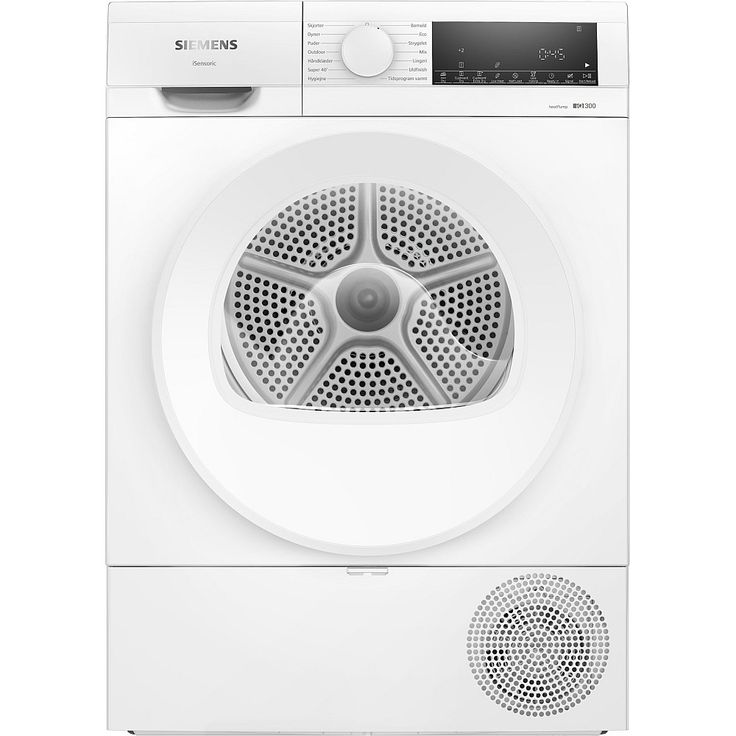 Kuivausrumpu Siemens iQ300 WQ43A202DN, 8kg, lämpöpumppu, valkoinen