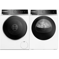 Pesukone ja kuivausrumpu Bosch WGB266ACSN-WRB247D0SN, 1600rpm, 11/9kg, valkoinen