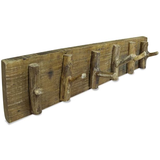 Vaatenaulakko kierrätetty puu 60x15 cm_1