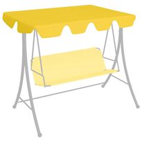 Vaihtokatos puutarhakeinuun keltainen 192x147 cm 270 g/m²