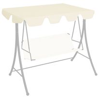 Vaihtokatos puutarhakeinuun kerma 192x147 cm 270 g/m²