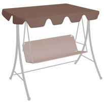 Vaihtokatos puutarhakeinuun ruskea 192x147 cm 270 g/m²
