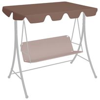 Vaihtokatos puutarhakeinuun ruskea 226x186 cm 270 g/m²