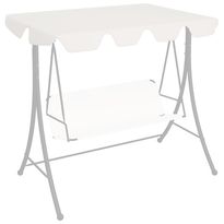 Vaihtokatos puutarhakeinuun valkoinen 226x186 cm 270 g/m²
