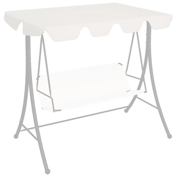 Vaihtokatos puutarhakeinuun valkoinen 226x186 cm 270 g neliömetri
