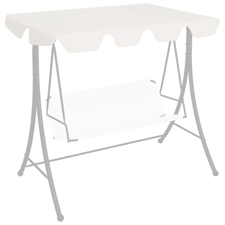 Vaihtokatos puutarhakeinuun valkoinen 226x186 cm 270 g neliömetri