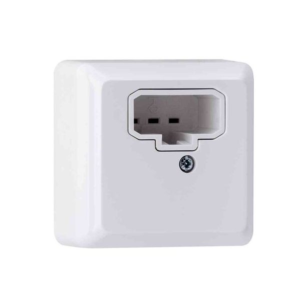 Valaisinpistorasia Gelia Connect 2 Home DCL 6A pinta asennus seinä katto valkoinen