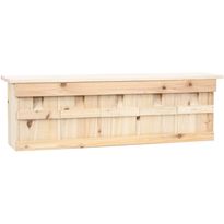 Varpusen pesälaatikko 5 huonetta 68x15x21 cm kuusi